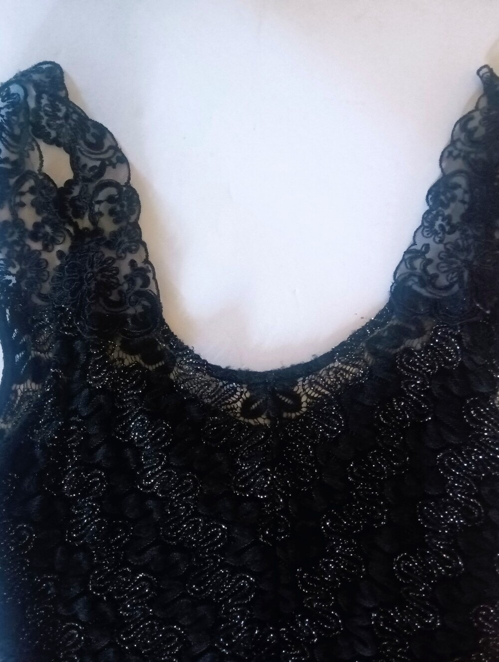 Free People Foiled Again Sheer Black Lace Bodycon Dress Size S Great Condition - Picture 4 of 6